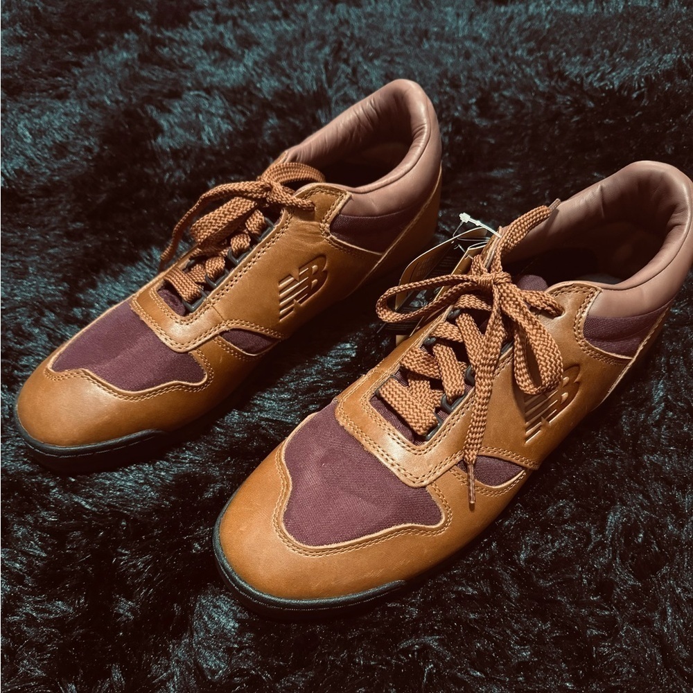 New Balance Size 13 Rainier Low Glazed Ginger Leather Shoes​​​​​​